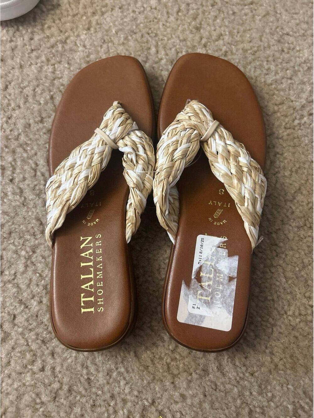C355 shoes sandals size 8 Italian shoemaker